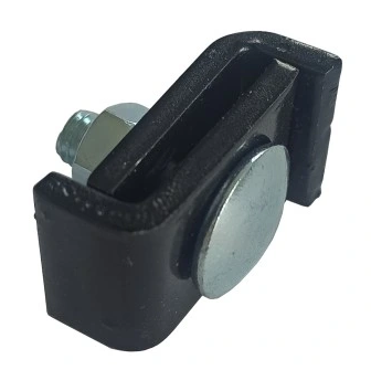 UCHWYT 2 X L + ŚRUBA M6/NAKRĘTKA/PODKŁADKA CZARNY RAL9005 2 SZTUKI