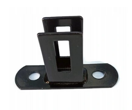 UCHWYT U ZE STOPKĄ CZARNY RAL9005