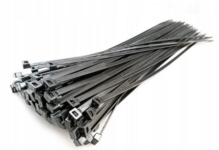 OPASKA KABLOWA NYLONOWA CONSTRUCTOR CZARNA 7,6 x 550 mm 100 SZTUK