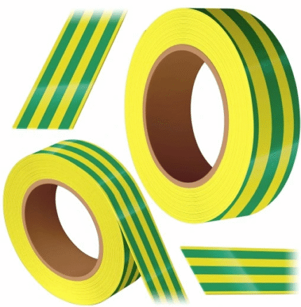 TAŚMA ELEKTROIZOLACYJNA CONSTRUCTOR ŻÓŁTO - ZIELONA 130mic x 19mm x 20m